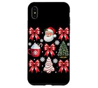 Custodia per iPhone XS Max Cioccolata calda con fiocchi di Babbo Natale