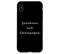 Custodia per iPhone XS Max Citation Champagne Humour Sunshine and Champagne