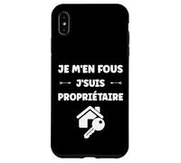 Custodia per iPhone XS Max Citation Proprio humour Je men fous je suis Propriétaire