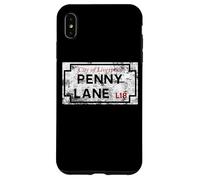 Custodia per iPhone XS Max Città di Liverpool Penny Lane L18 segnale stradale invecchiato