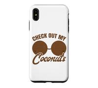 Custodia per iPhone XS Max Coconut Bra - Reggiseno per adulti Check Out My Coconuts Shell Bra Girl Funny