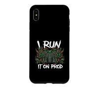 Custodia per iPhone XS Max Coder DevOps I Run It On Prod Hacker Skull