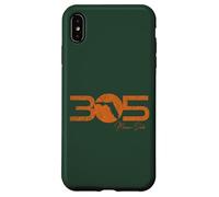 Custodia per iPhone XS Max Codice Area 305 Miami Dade Florida Distressed Retro State Gear