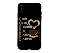 Custodia per iPhone XS Max Coffee Christ Offers Forgiveness For Everyone Everywhere