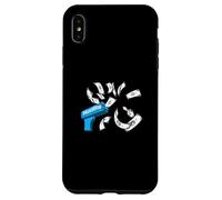 Custodia per iPhone XS Max Colore blu Hustling 'till It Rains Blue Graphic