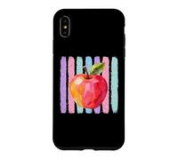 Custodia per iPhone XS Max Colorful Apple Watercolor Art Teacher Appreciation Design
