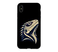 Custodia per iPhone XS Max Colorful Bearded Dragon Face Reptile Animal Lover