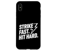 Custodia per iPhone XS Max Colpisci velocemente, colpisci un fulmine forte