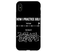 Custodia per iPhone XS Max Come mi esercito Piano Golf Vs Realtà Divertente Amante di Golf Hobby