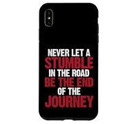 Custodia per iPhone XS Max Commozione cerebrale Inciampo Non Fine del Viaggio Commozione cerebrale