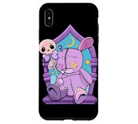 Custodia per iPhone XS Max Coniglietto Voodoo Gotico Peluche Coniglio Celeste Magia Grafica