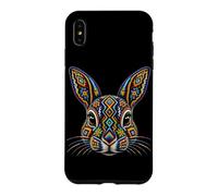 Custodia per iPhone XS Max Coniglio azteco Messico Azteco Tribale Antica Civiltà