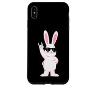 Custodia per iPhone XS Max Cool Bunny Rock On Funny Rabbit Occhiali da sole Design
