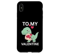 Custodia per iPhone XS Max Cool Little Dino con Lover Letter Gift To My Valentine Day