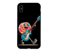 Custodia per iPhone XS Max Cool Lollipop Candy con occhiali da sole e Rock Guitar Costume