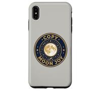 Custodia per iPhone XS Max Copia Luna Gioia Retro Vintage Giallo Luna Piena Spazio Lunare 2