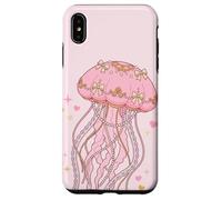 Custodia per iPhone XS Max Coquette Jellyfish Pink Bow Pearls Soft Girl Aesthetic