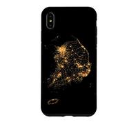 Custodia per iPhone XS Max Corea del Sud Asia - Vista satellitare notturna della Terra dallo spazio