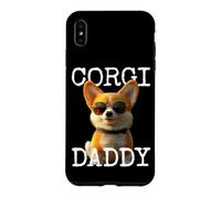 Custodia per iPhone XS Max Corgi Daddy Cani Padre Corgis Festa del Papà Welsh Corgi