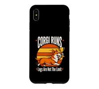 Custodia per iPhone XS Max Corgi Runs Le gambe non sono il limite