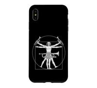 Custodia per iPhone XS Max Cornet Marching Band Da Vinci Trombettista Vintage