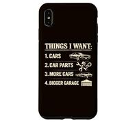 Custodia per iPhone XS Max Cose che voglio Auto Ricambi Garage Divertente Auto Ragazzo Meccanico