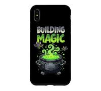 Custodia per iPhone XS Max Costruire Magic Brick Builder Halloween Mattone O scherzetto strega