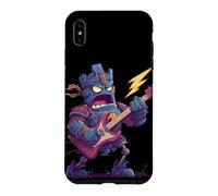 Custodia per iPhone XS Max Costume da cavaliere medievale a dondolo con chitarra