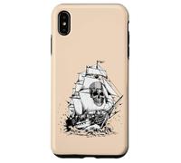 Custodia per iPhone XS Max Costume da pirata fantasma con teschio vintage per uomini, donne, ragazzi e bambini
