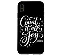 Custodia per iPhone XS Max Count It All Joy Giacomo 1:2 Cristiano Fede Preghiera Religione