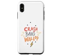 Custodia per iPhone XS Max Crash Bang Wallop Lightning Laugh Logo Stampa Frase
