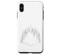 Custodia per iPhone XS Max Creatura della foresta di rettili che cammina attraverso il criptide della foresta bianca