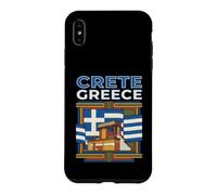 Custodia per iPhone XS Max Creta Grecia Bandiera Isola Grafico di viaggio
