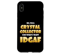 Custodia per iPhone XS Max Crystal Collector IDGAF Rock Hound Rare Crystals Collection