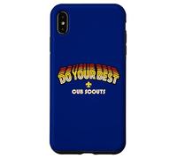 Custodia per iPhone XS Max Cub Scouts Do Your Best! Retro 80's Arcade Style Scouting