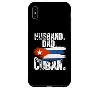 Custodia per iPhone XS Max Cuba Flag Pride DNA Cuban Husband Dad Love Proud Fathers Day