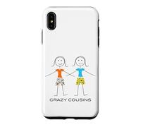 Custodia per iPhone XS Max Cugini pazzi divertenti delle donne, ragazze due cugini