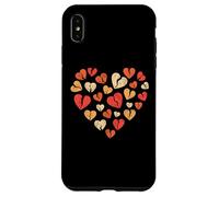 Custodia per iPhone XS Max Cuore spezzato con cuori - crepacuore spezzato