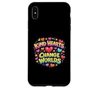 Custodia per iPhone XS Max Cuori gentili Cambiano Mondi Colorato Retro Cuore Tipografia