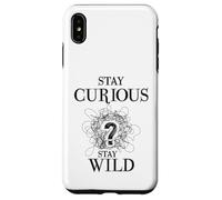 Custodia per iPhone XS Max Curious Stay Wild Question Mark Scribble Inspirational Love