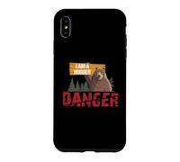 Custodia per iPhone XS Max Cute Bear Gifts - Danger I Am A Hugger - Bears Hug Gift