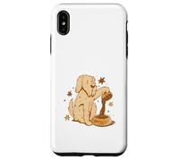 Custodia per iPhone XS Max Cute Dog Coffee Lover Funny Caffeine Design