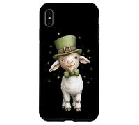 Custodia per iPhone XS Max Cute Goat Farm Farmer Leprechaun Shamrock giorno di San Patrizio