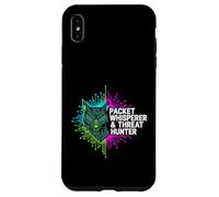 Custodia per iPhone XS Max Cybersecurity Threat Hunter Packet Whisperer Wolf