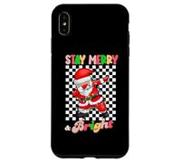 Custodia per iPhone XS Max Dabbing Santa Stay Merry and Bright Christmas Groovy Xmas