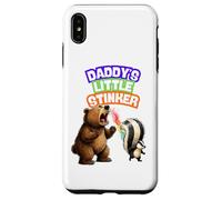 Custodia per iPhone XS Max Daddys Little Stinker Bear Skunk Puzza campeggio nei boschi