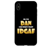 Custodia per iPhone XS Max Dan Costume IDGAF Cute Personalized First Name Daniel/Dan