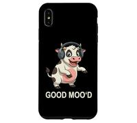 Custodia per iPhone XS Max Dancing Mow Music DJ Good Mooh Mood Design