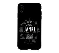 Custodia per iPhone XS Max Danke Merci Gracias Grazie Multilingue