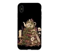 Custodia per iPhone XS Max Dark Academia Cottagecore Tea Books Botanical Mushroom